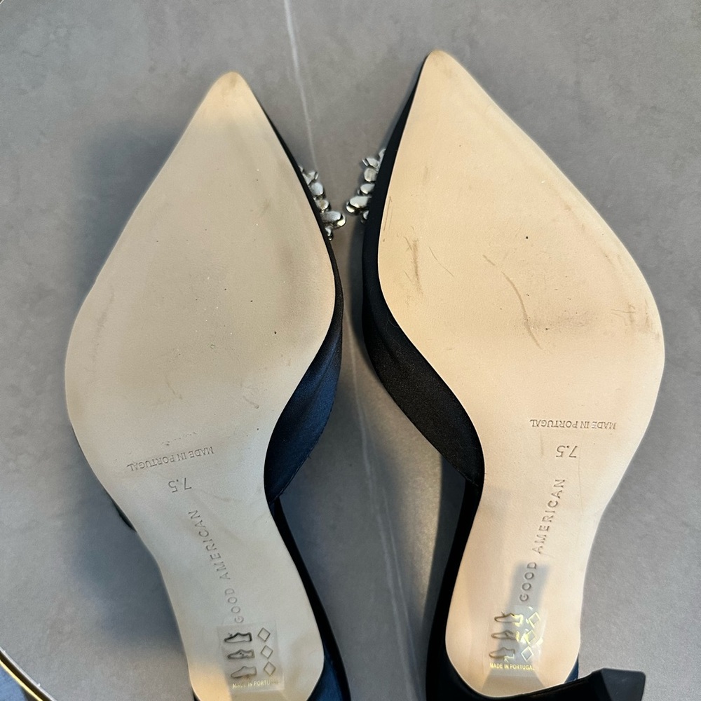 Good American Embellished Mules Size 7.5 - Picture 5 of 6